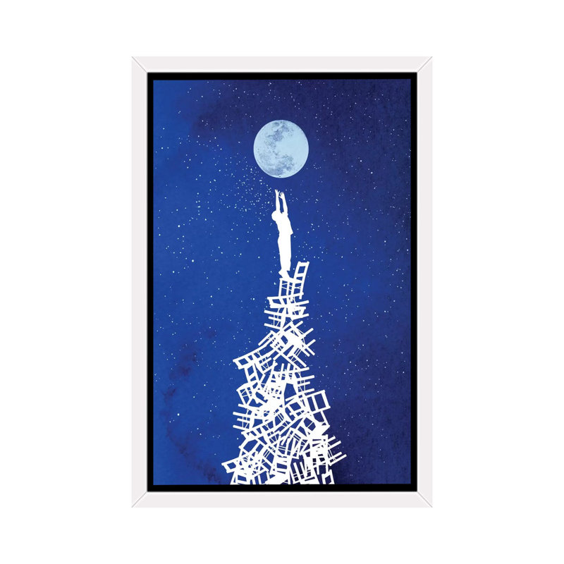 «Out of Reach» par Rob Dobi - reproduction de photo, H 40 po x l 60 po x 1,5 po, Cadre blanc