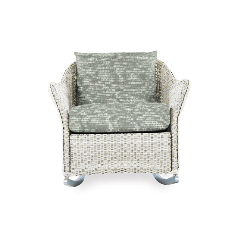 Weekend Retreat Outdoor Rocker Chair, Remy Cloud, Antique White