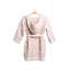Peignoir à capuchon doux pour enfants avec ceinture à poches avant de luxe pour enfants - Beige-962430892