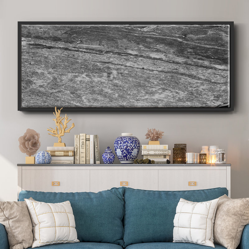 Found Textures VIII- Framed Canvas, 24" H x 60" W