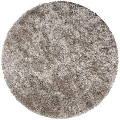 Joellen Authentic Hand-Woven Handmade High Pile & Thick Modern Classic Design Beige Shag Polyester Area Rug