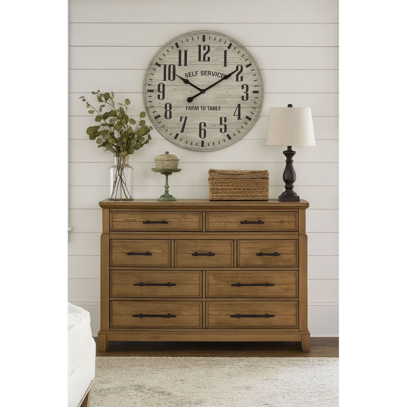 Commode 9 tiroirs - Finition caramel