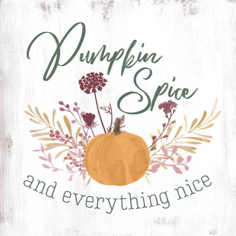 Nice Pumpkin Spice - Wrapped Canvas Print, 30cm H x 30cm W x 3.8cm D