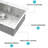 18 Gauge Stainless Steel 33" Drop In Single Bowl Topmount Kitchen Sink, T-304 Construction, 22-Inch Wide, 9-Inch Product Height, X-Shaped Drainage System, Full Coating To Condensation, Comes With-121629373