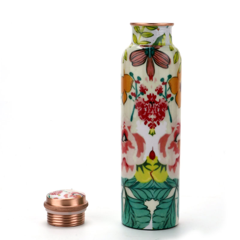 Imprimé floral 34 oz Bouteille d'eau