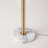 Maudestine 27"H Luxury Marble Table Lamp w/ Faux Fur Shade w/ LED Bulb-1775555307
