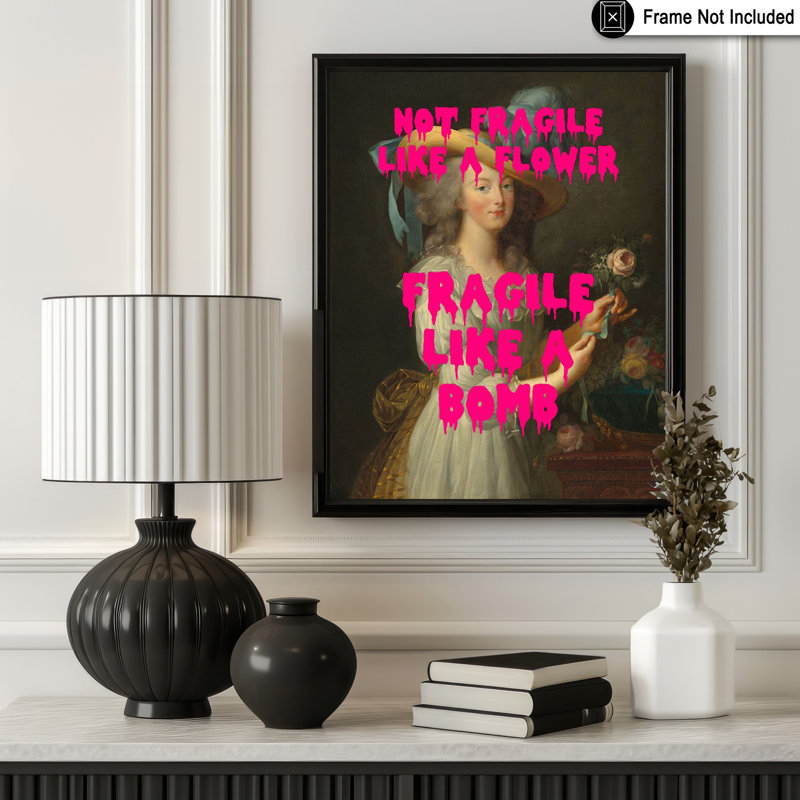 «Fragile Like A Bomb No2», Sans cadre, Poster, H 12 po x l 16 po