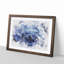 Blue Rose - Picture Frame Graphic Art Print-56871358-56871360