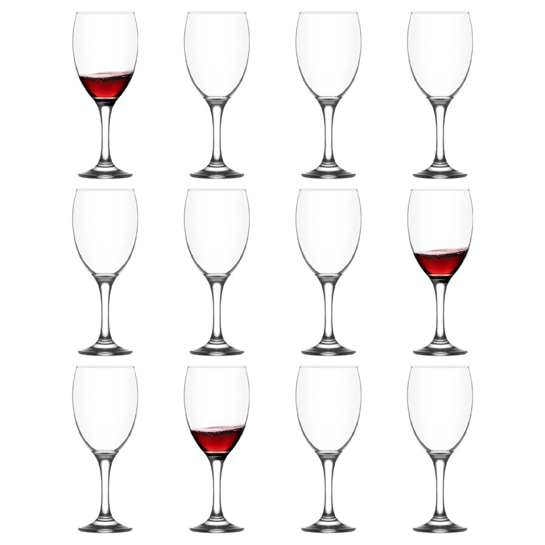 LAV 12 - Piece Glass Red Wine Glass Stemware Set