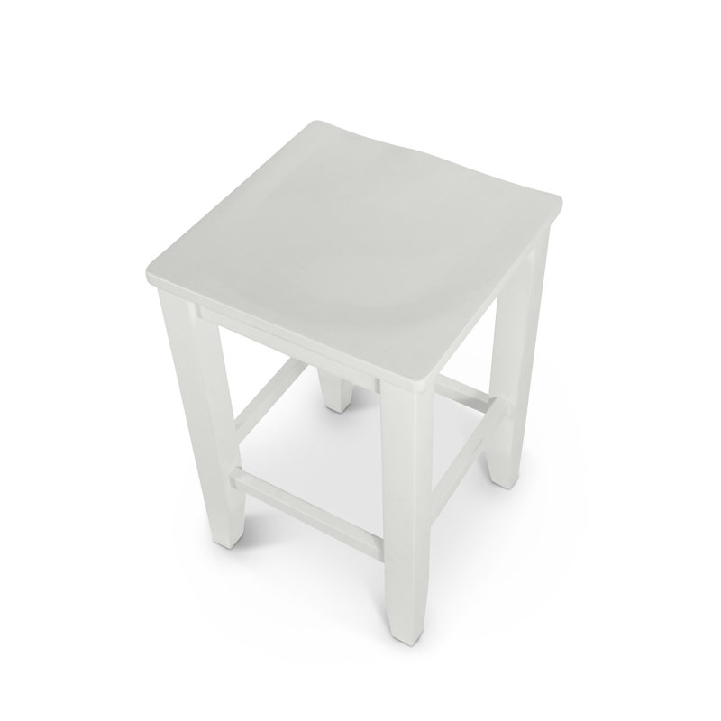 Bledsoe - Tabouret sans dossier 24 po - Finition blanc éclatant