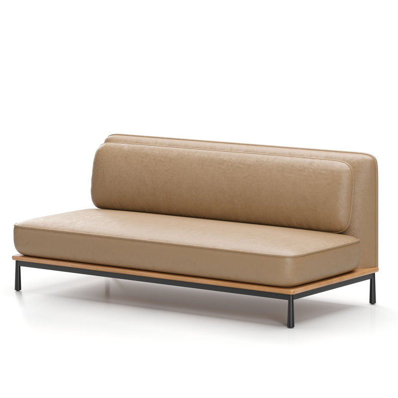 Arc Sofa Two-Seater Middle, Natural Oak, Bellagio 2 Cream 8805