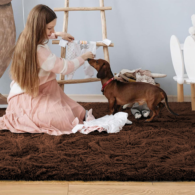 Tapis d'intérieur / extérieur brun Jenen, Rectangle 8 pi x 10 pi
