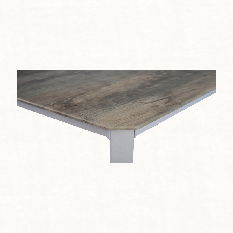 Modern dining table set, 4 Pieces: Table, Bench, 2 Chairs