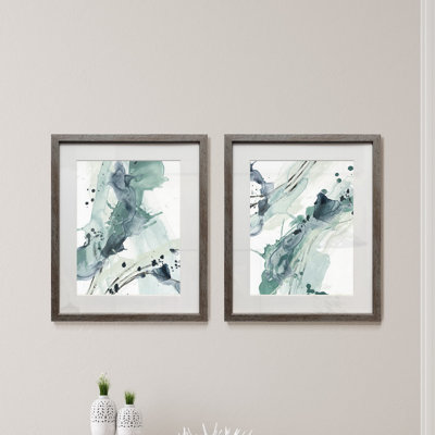 " Deep Splash I-Framed 2 Piece Set " 2 - Pieces