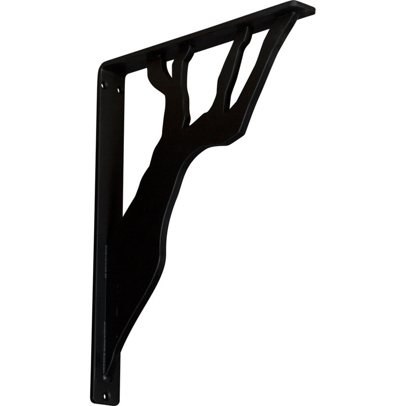 Support en fer forgé Damon, 1,5 po x 15 po