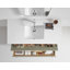 Meuble-lavabo rétro 36 "en contreplaqué olive avec plateau en quartz d'ingénierie Rennes-136897391-136897392