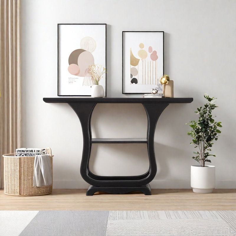 Modern Minimalist Elegant Console Table, 33.46" H x 47.24" W x 9.84" D