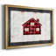 Maison à carreaux - toile tendue avec châssis-733665215-733665210
