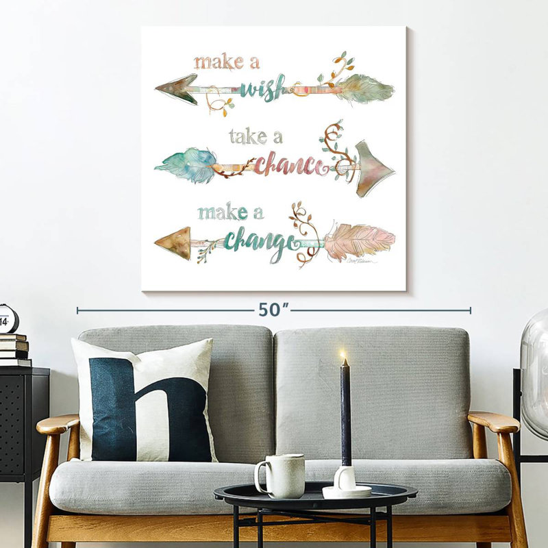 Tergel Make A Wish Take A Chance, 33" H x 33" W