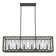Chevron 6 Light Linear Rectangle Chandelier