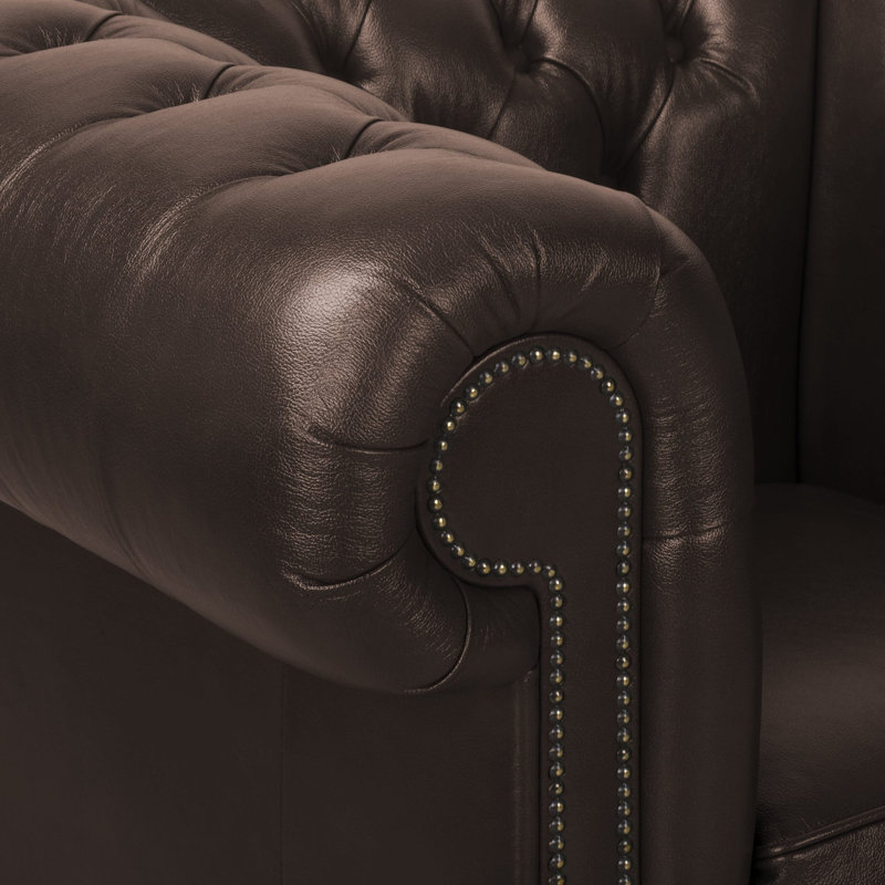 Tamico Genuine Leather Sofa, 5, Brown