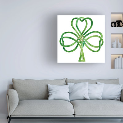 «Shamrock IV doré» par Victoria Borges - peinture sur toile tendue