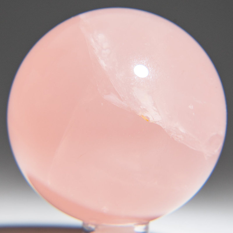 Polished Rose Quartz Sphere from Madagascar (0.24 lbs)