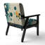 Chaise colorée colorée Mid Century Oasis I - Fauteuil rembourré minimaliste, chaise d'appoint minimaliste épurée