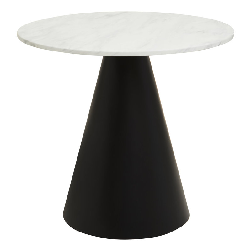 Round Marble Top Metal Base Dining Table