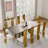 Brushed Gold Dining Chairs Set Of 4