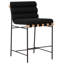 Macibella Channel Tufted Boucle Counter Stool-569614449