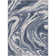  Abstract Harmony Modern Marble Blue Flat-Weave Area Rug