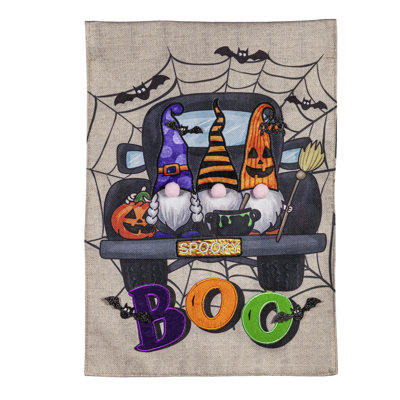 Galoppa Double Sided 18'' H x 12.5'' W Polyester Halloween Garden Flag