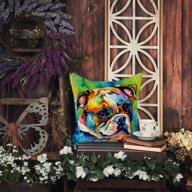  Coussin décoratif intérieur / extérieur en polyester Autre / Sans motif, 14 po x 14 po