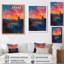 Coucher de soleil sur le stade de baseball II, reproduction d'art mural-1739564554-1739564552