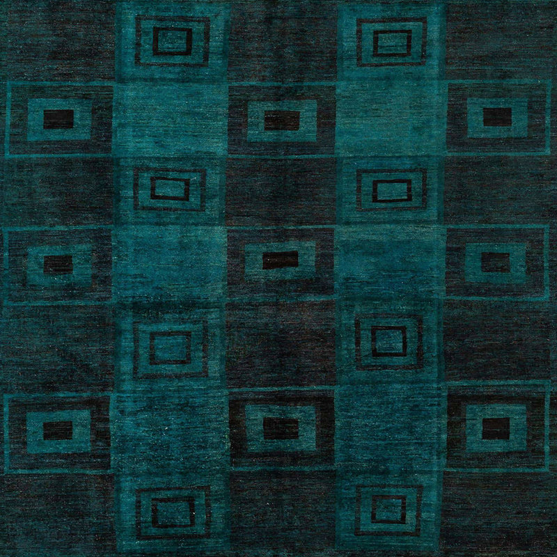 Geometric Indoor Rug, Square 6'