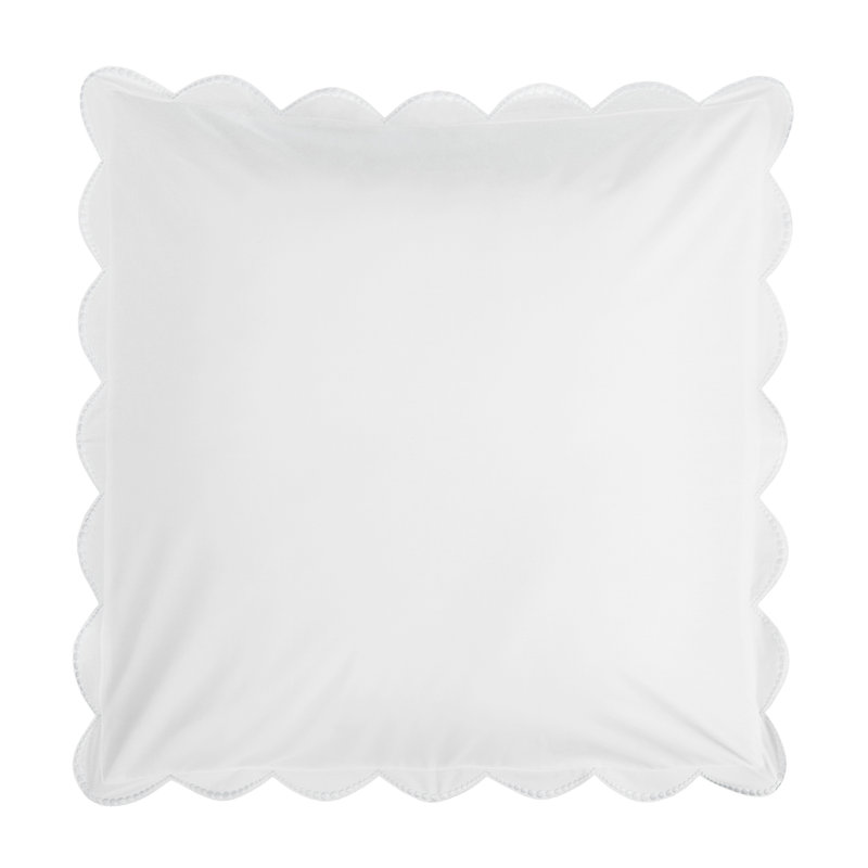 Nazaré 100% Cotton Percale, Shams, white/ white, Euro