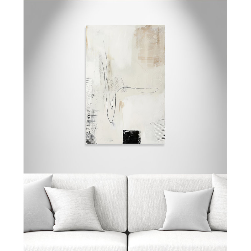 «Neutral Balance III» par Lazar Studio, Ne s’applique pas, L 24 po x H 36 po, Toile tendue