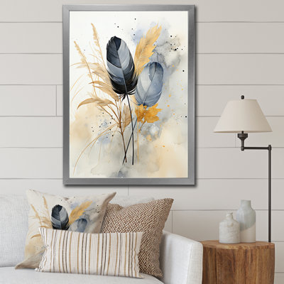 «Dulwich Asian Art Feathers Sumi II», reproduction sur toile