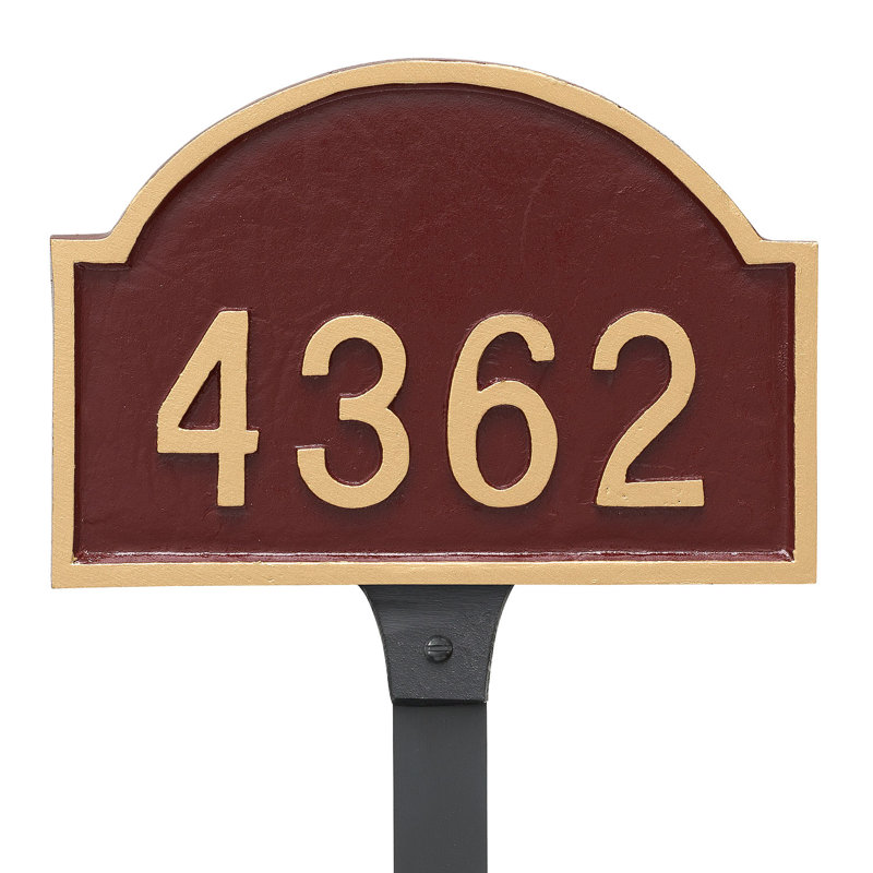 Arch Lawn Insert, Yes, Brick Red/Gold