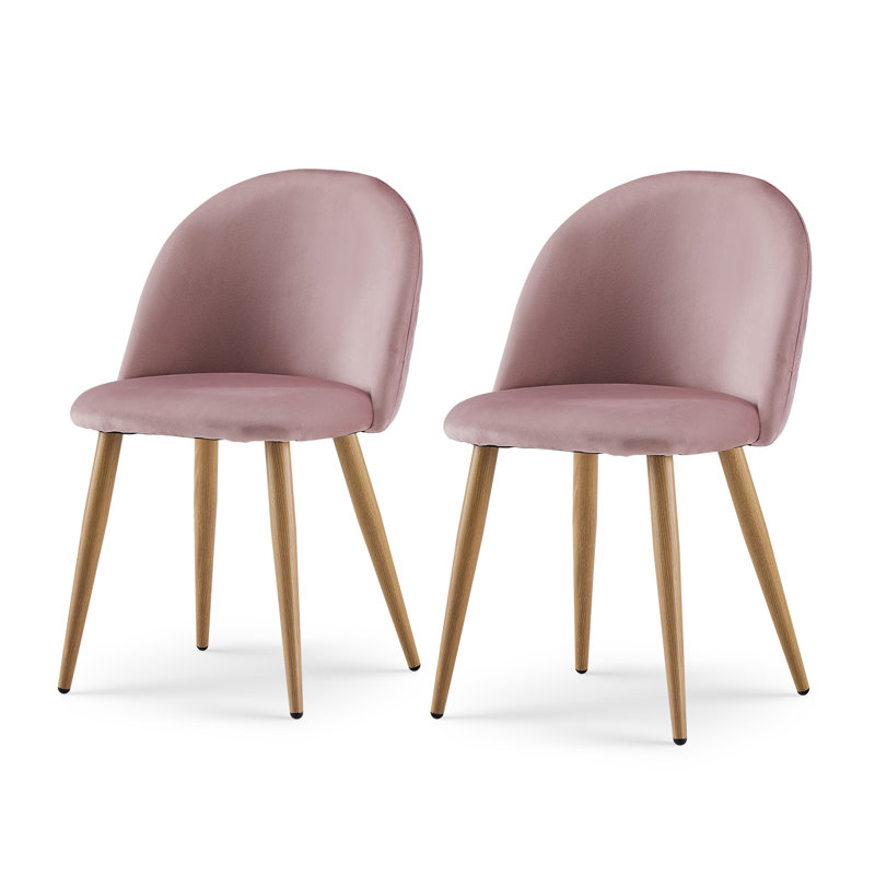 Revamp Upholstered Dining Chair, Pink