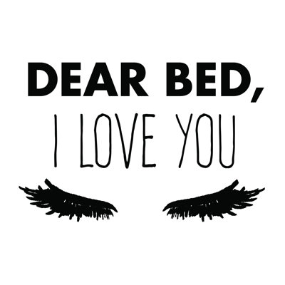 Dear Bed - Wrapped Canvas Print