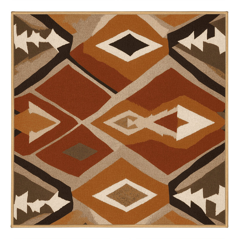 Tribal Flow Rug, Square 6'