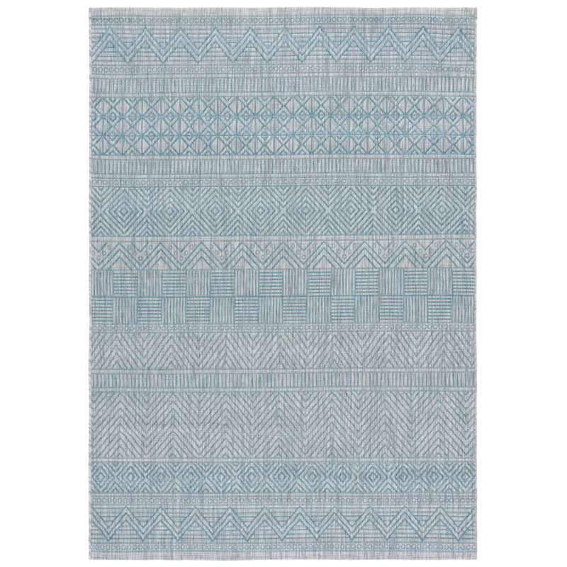 Courtyard Performance Southwestern Indoor/Outdoor Area Rug, Rectangle 5'3" x 7'7"