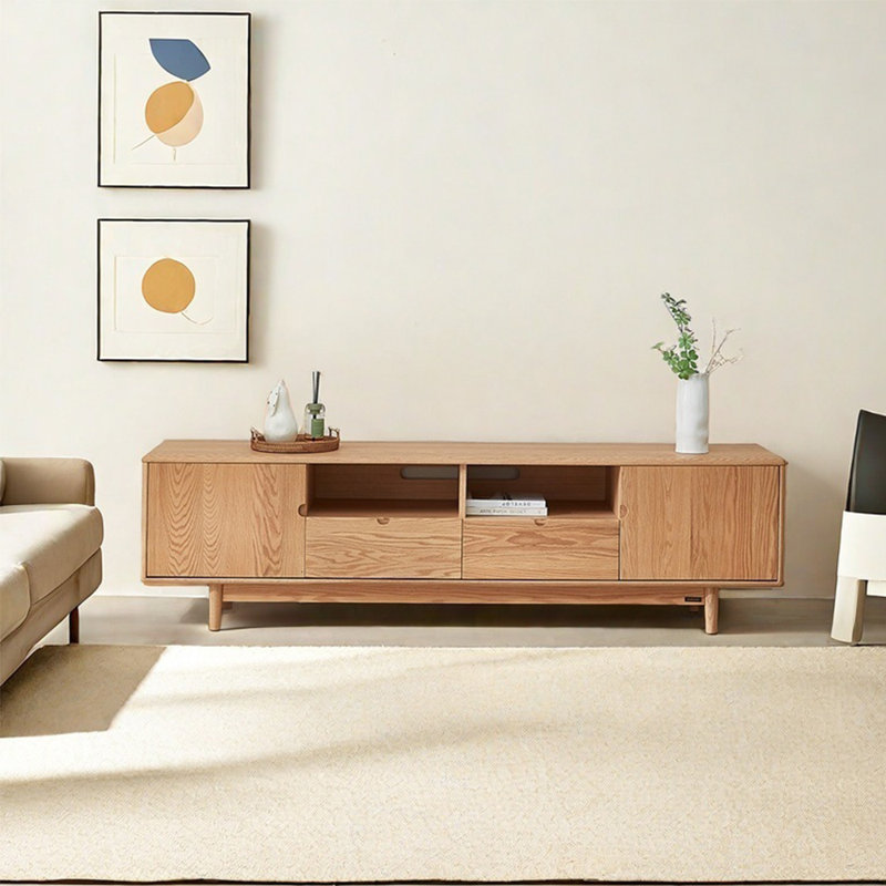 Home solid wood TV cabinet