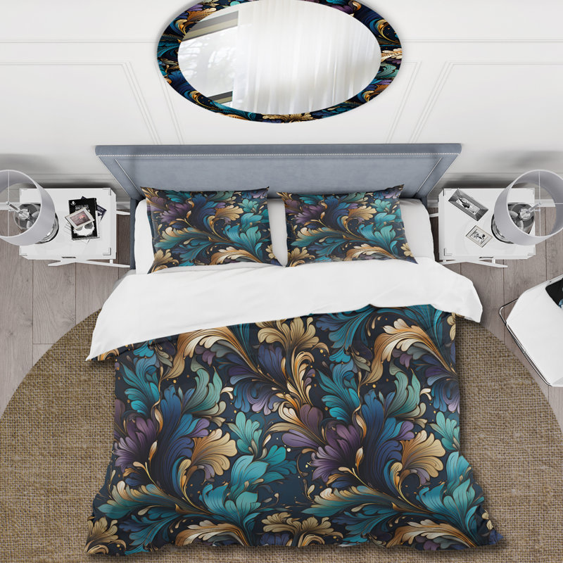 Literie Nouveau Victorian Elegance, Housse de couette pour très grand lit et 2 très