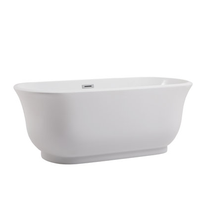 Chaylynn 59'' Soaking Acrylic Bathtub