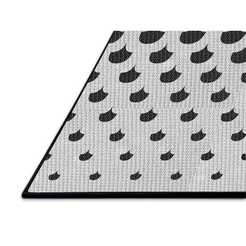 Tapis décoratif à motifs noir/gris Jahn, Rectangle 5 pi x 7 pi