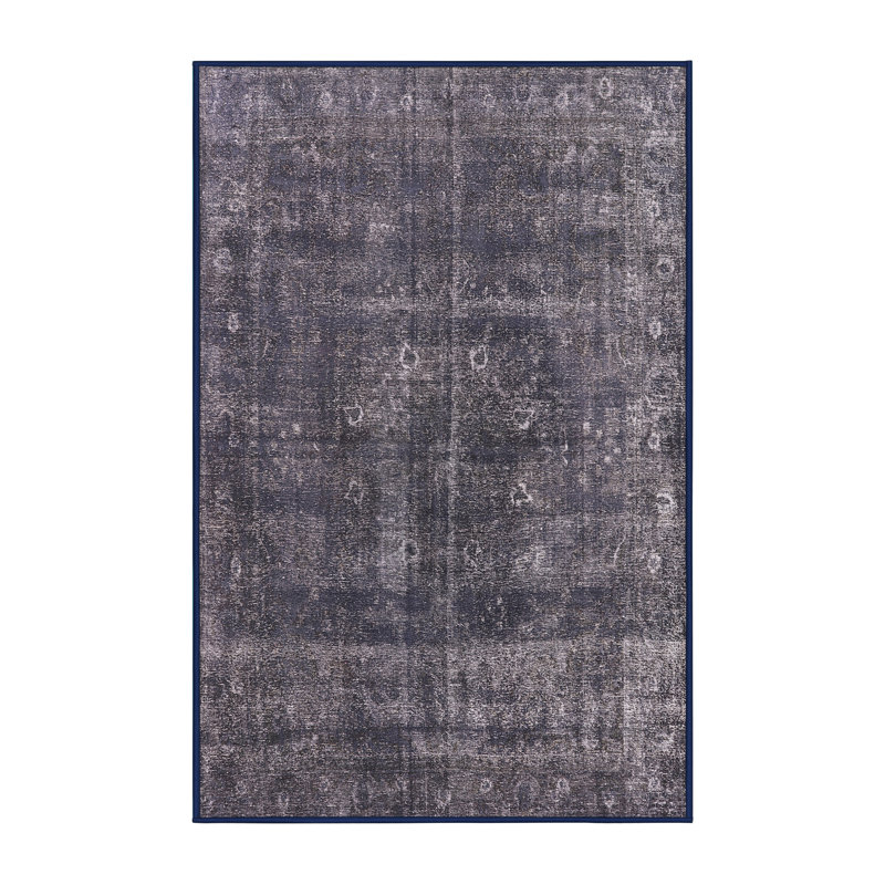 Tapis 100% Mid-Century moderne lavable à la machine 1856, Rectangle 3 pi x 5 pi