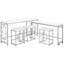 Wozniak 5-Pcs Multipurpose Counter Height Table Set